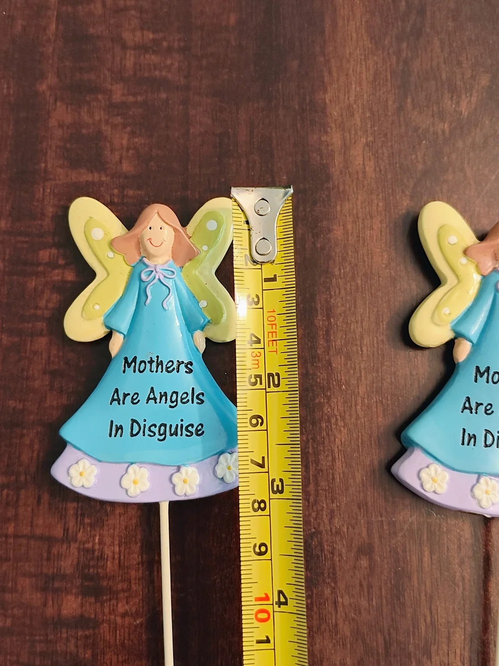 Blue and Yellow Angel Party Picks - Mothers Are Angels In Disguise